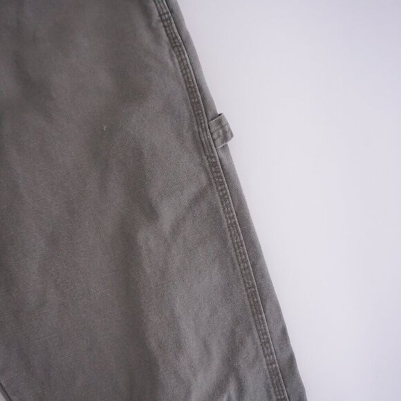 Vintage Rustler Olive Green Carpenter Dungaree Heavyweight Denim Jeans 32X32 - Picture 4 of 16